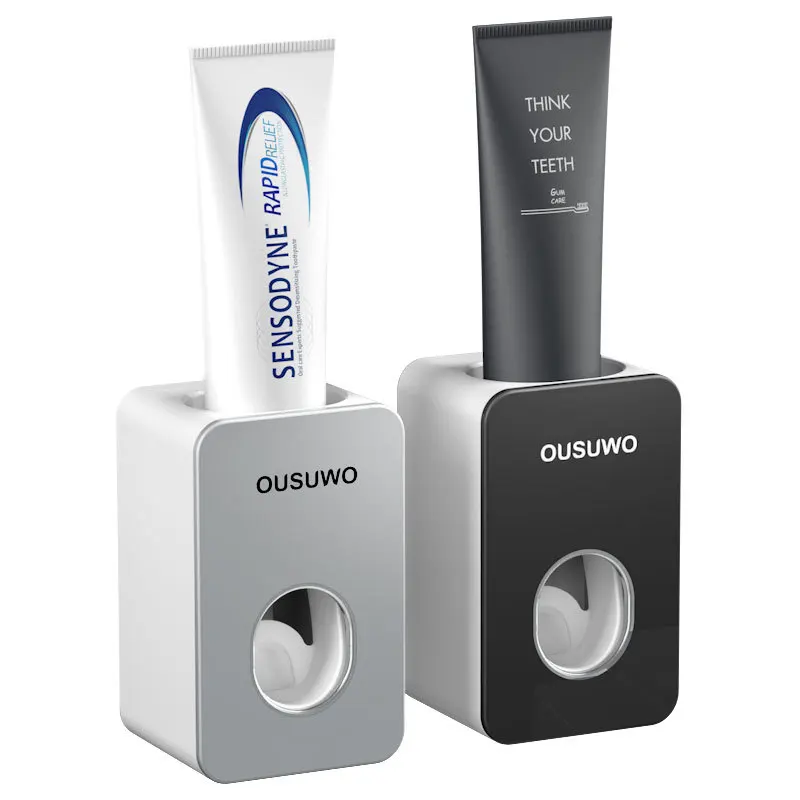 Accept custom logo wall-mounted new plastic bathroom hands-free manual toothpaste dispenser, Black and white
Accept custom logo wall-mounted new plastic bathroom hands-free manual toothpaste dispenser, Black and white