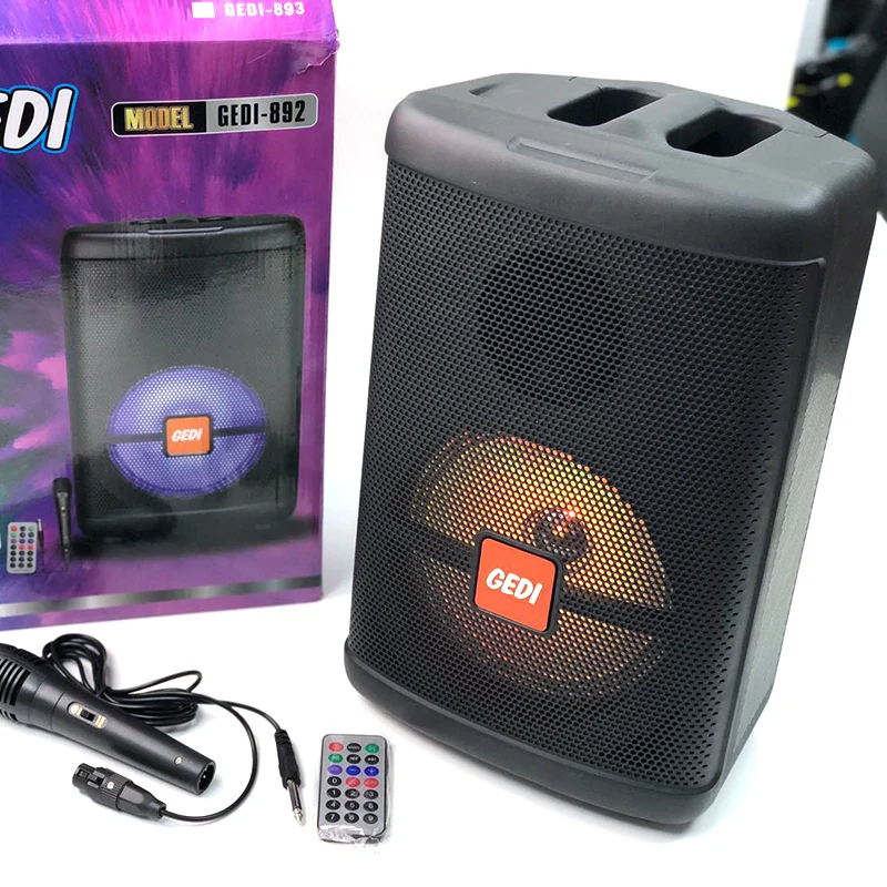 Best Sale 8 Inch bluetooth speaker GEDI-892 Portable Multifunction speaker Big Loud Bluetooths Speaker, Black
Best Sale 8 Inch bluetooth speaker GEDI-892 Portable Multifunction speaker Big Loud Bluetooths Speaker, Black