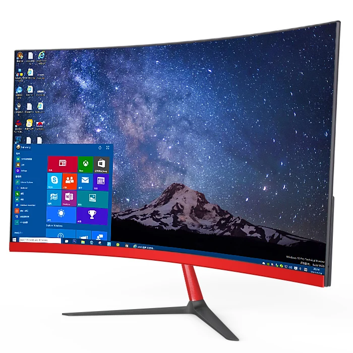 curved screen pc monitor narrow border led smart computer monitor desktop cpu monitor, White
curved screen pc monitor narrow border led smart computer monitor desktop cpu monitor, White