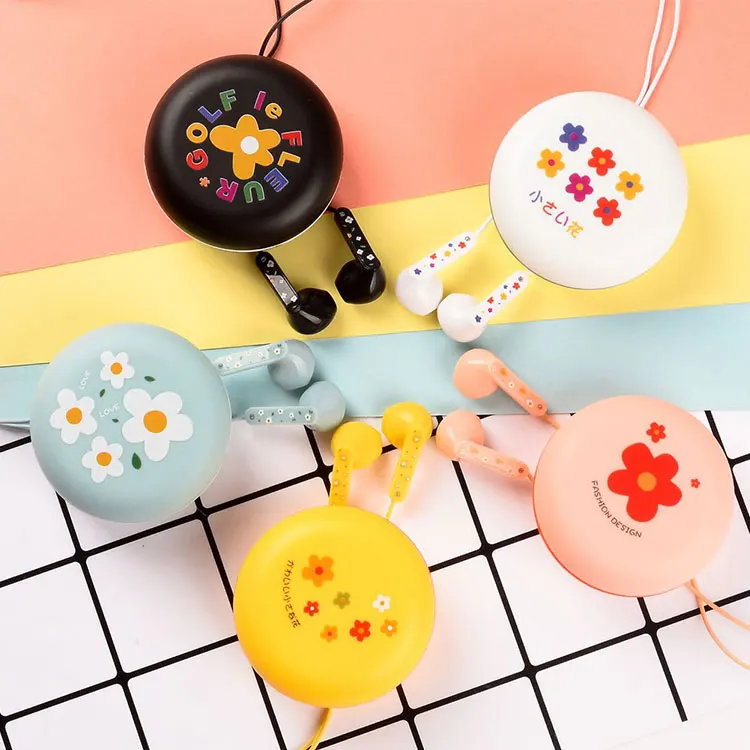 Cartoon Flower Macaron Earphone 3.5mm in-ear Stereo Earphones with Mic Case for Phone Girls Kid Child Student Gift
Cartoon Flower Macaron Earphone 3.5mm in-ear Stereo Earphones with Mic Case for Phone Girls Kid Child Student Gift