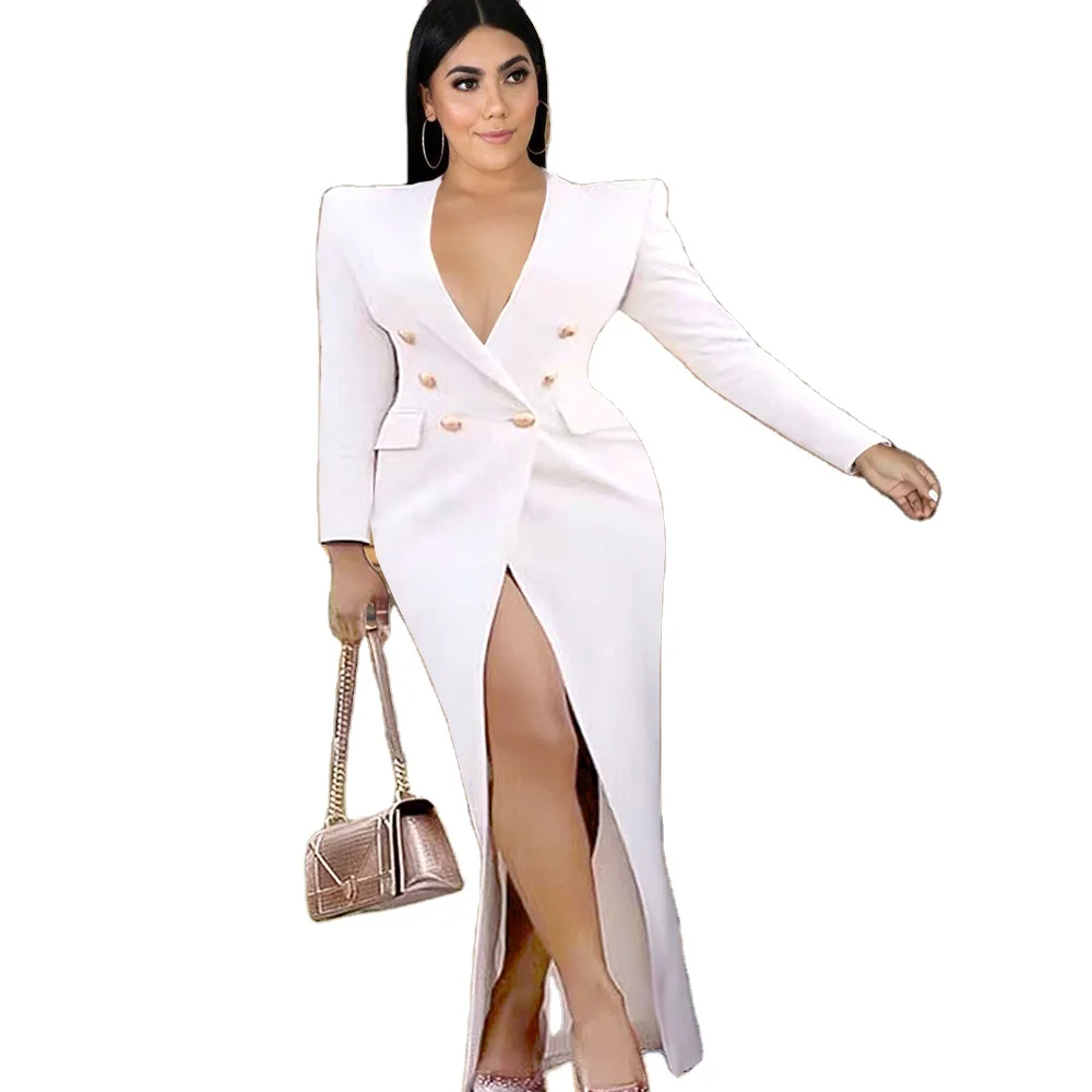 Plus Size Women Long Sleeve Elegant Long Blazer Dress New Office Lady Jackets Dresses, Black
Plus Size Women Long Sleeve Elegant Long Blazer Dress New Office Lady Jackets Dresses, Black