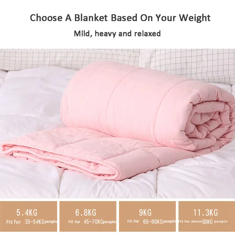 i@home Amazon summer cotton gravity weighted blanket glass beads