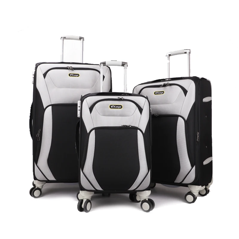 Factory direct wholesale new design nylon mixed color expandable wheeled travel luggage bag, Black, blue, brown, grey, red, customized
Factory direct wholesale new design nylon mixed color expandable wheeled travel luggage bag, Black, blue, brown, grey, red, customized
