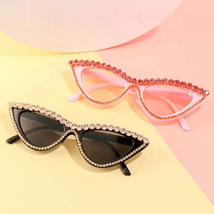 High quality luxury cat eye diamond sun glasses designer rhinestone sunglasses brand for women gafas de sol, Customized color
High quality luxury cat eye diamond sun glasses designer rhinestone sunglasses brand for women gafas de sol, Customized color