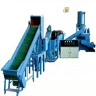 Plastic scrap recycling and cleaning equipment