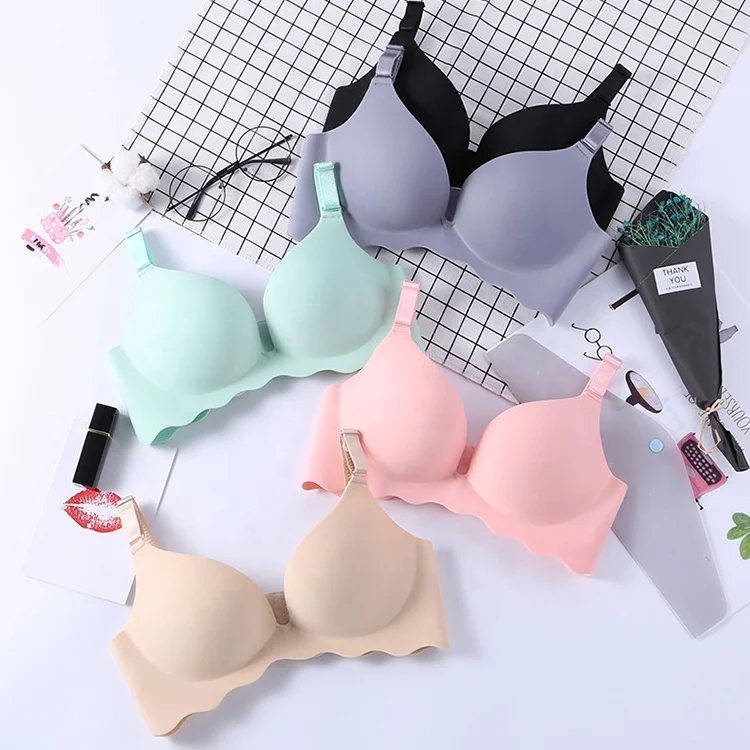 2074 Women Wholesale Wire Free Padded Gathering Push Up Ladies Seamless Wireless Bra, 5 colors: pink, gray, green, black, beige
2074 Women Wholesale Wire Free Padded Gathering Push Up Ladies Seamless Wireless Bra, 5 colors: pink, gray, green, black, beige