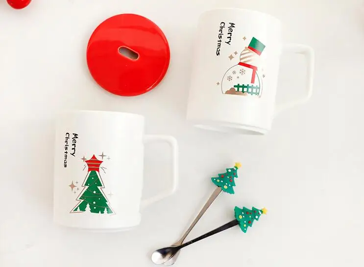 hot selling christmas gift cup milk breakfast ceramic mug with