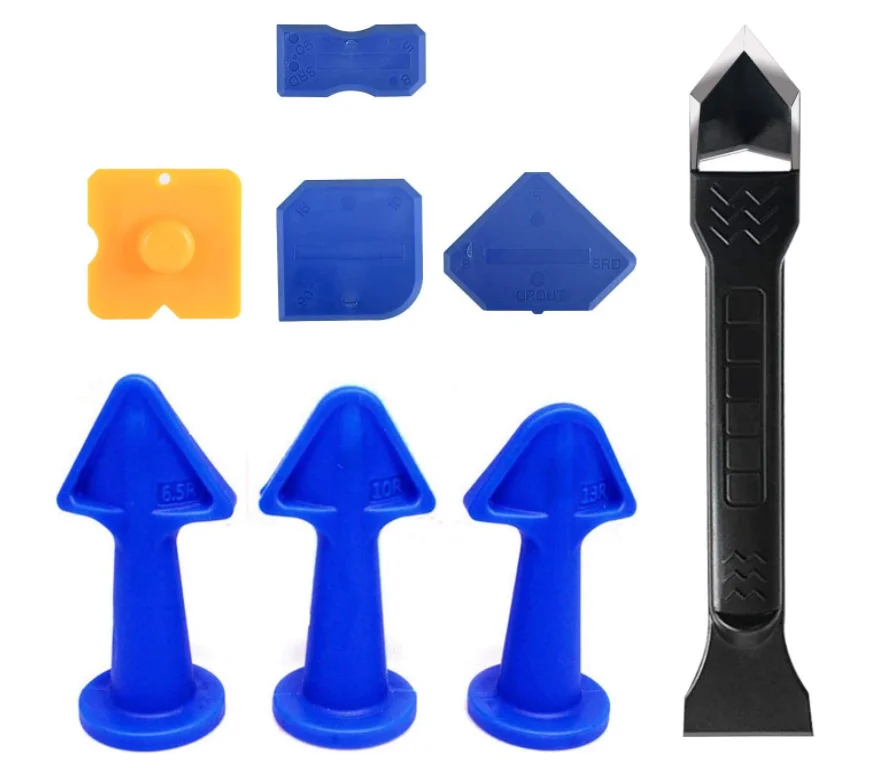 Caulking Tools(stainless steelhead),Caulking Nozzle Applicator,Silicone Sealant Finishing Tool Grout Scraper for Tile
Caulking Tools(stainless steelhead),Caulking Nozzle Applicator,Silicone Sealant Finishing Tool Grout Scraper for Tile