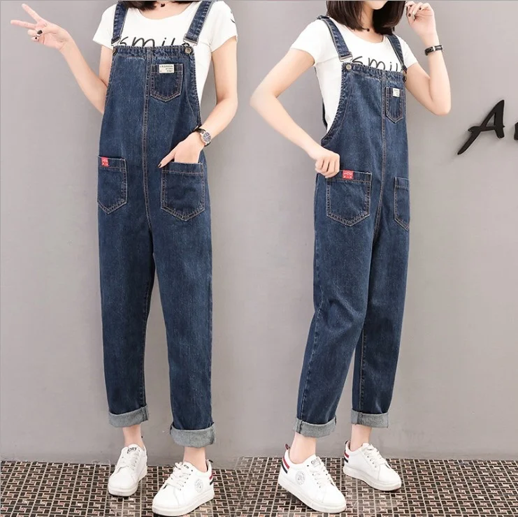 New High Quality Loose Plus Size Jeans Slim Straight Leg Jeans Pants Strap Denim Overalls Jeans For Women, As pictures show
New High Quality Loose Plus Size Jeans Slim Straight Leg Jeans Pants Strap Denim Overalls Jeans For Women, As pictures show