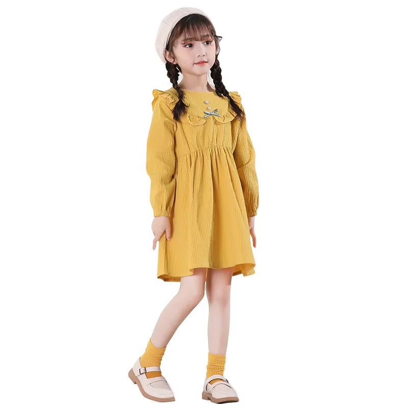 2021 New Korean Style Cotton Girl Dress Autumn 2-8 Year Old Little Girl Children Princess Dress 
2021 New Korean Style Cotton Girl Dress Autumn 2-8 Year Old Little Girl Children Princess Dress