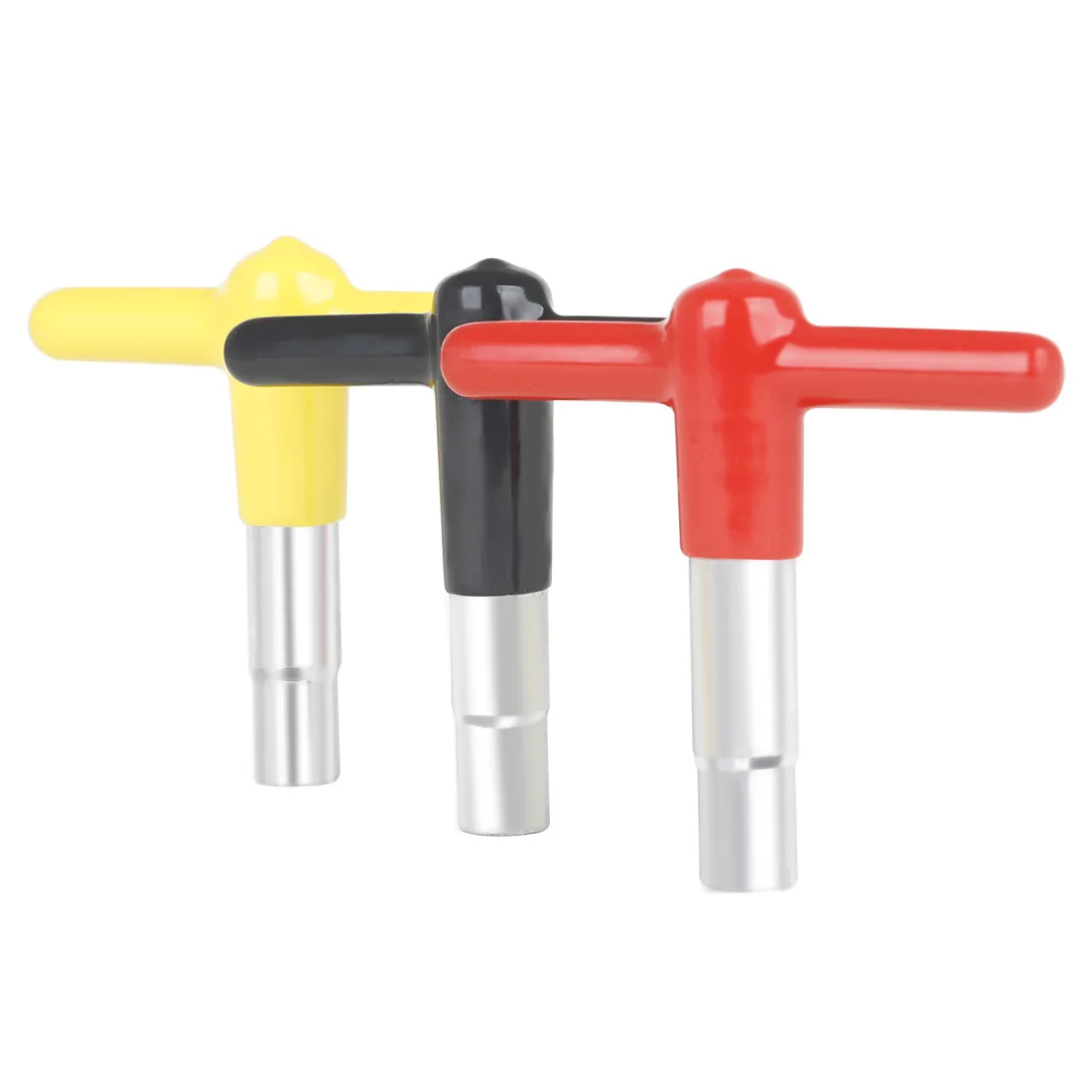 

Beginner Drum Tuning Toolbox Instrument T-wrench Hardware for Quick Installation, Black,red and yellow