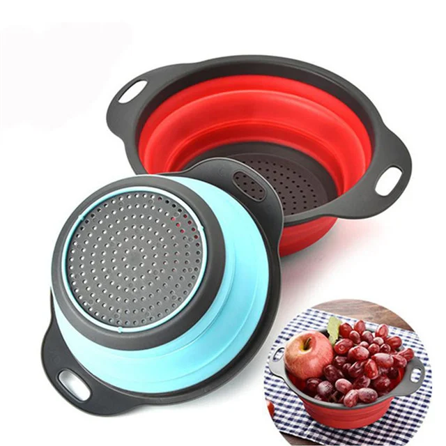 Good Quality Plastic Collapsible kitchen Strainer basket Kitchen Foldable Silicone Strainer
Good Quality Plastic Collapsible kitchen Strainer basket Kitchen Foldable Silicone Strainer