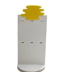 Short Style Double Sides Simple Wooden Sock Store Supermarket Retail Floor Standing Display Rack