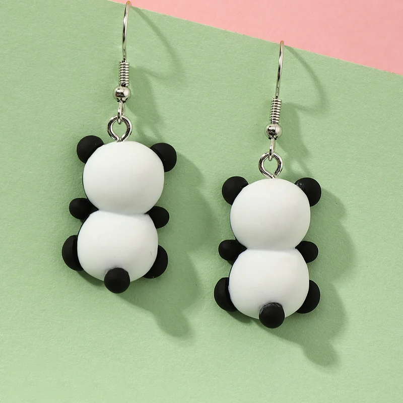 Wholesale New Fashion Jewelry Cartoon Resin Panda Earrings Women Resin Lovely Girls Cartoon Dangle Earring
Wholesale New Fashion Jewelry Cartoon Resin Panda Earrings Women Resin Lovely Girls Cartoon Dangle Earring