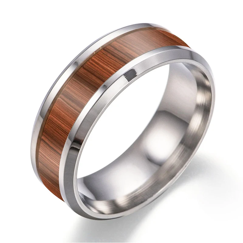 Sentai Couple Vintage Wedding Rings Silver Stainless Steel Rings With Wood Jewelry Sets Wood Rings For Men
Sentai Couple Vintage Wedding Rings Silver Stainless Steel Rings With Wood Jewelry Sets Wood Rings For Men