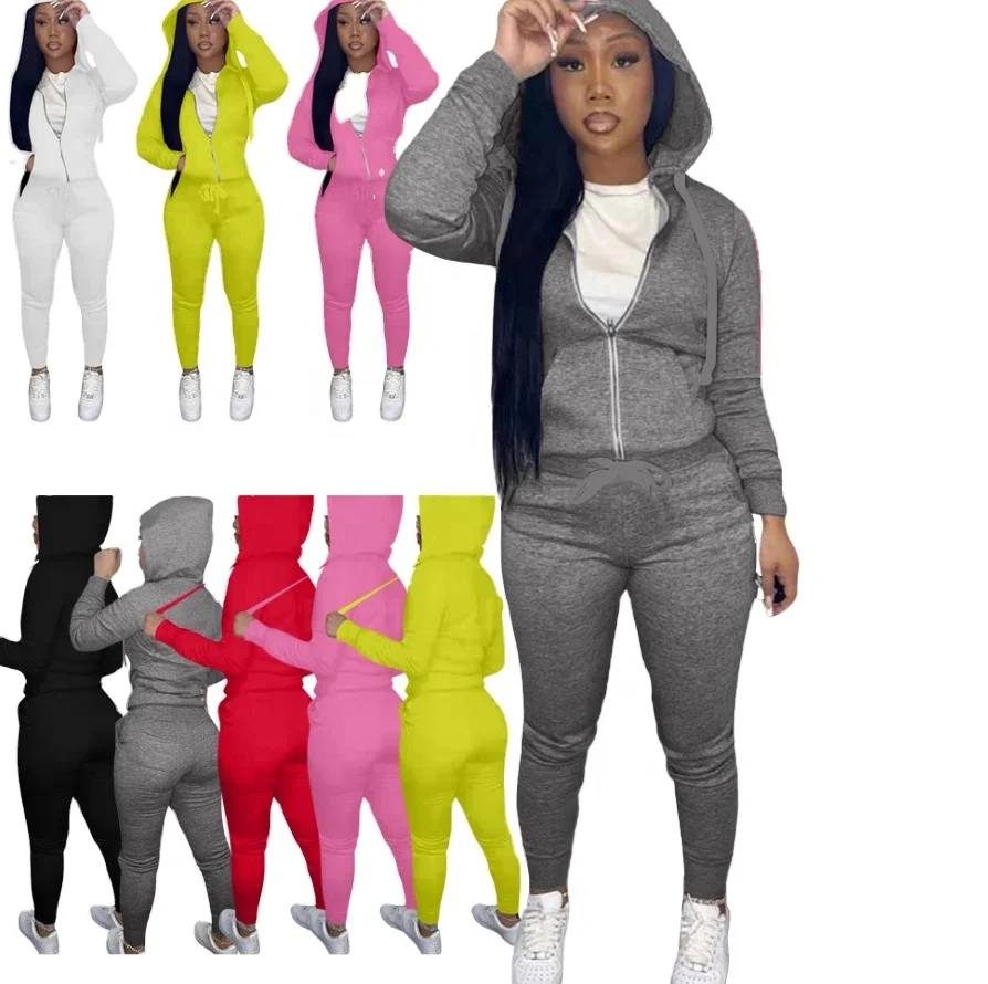 Blank Custom Hoodie Drawstring Side Pockets Joggers Pants Two Piece Pants Set Clothes Long Sleeve Hoodie With Jogger Woman, Picture
Blank Custom Hoodie Drawstring Side Pockets Joggers Pants Two Piece Pants Set Clothes Long Sleeve Hoodie With Jogger Woman, Picture