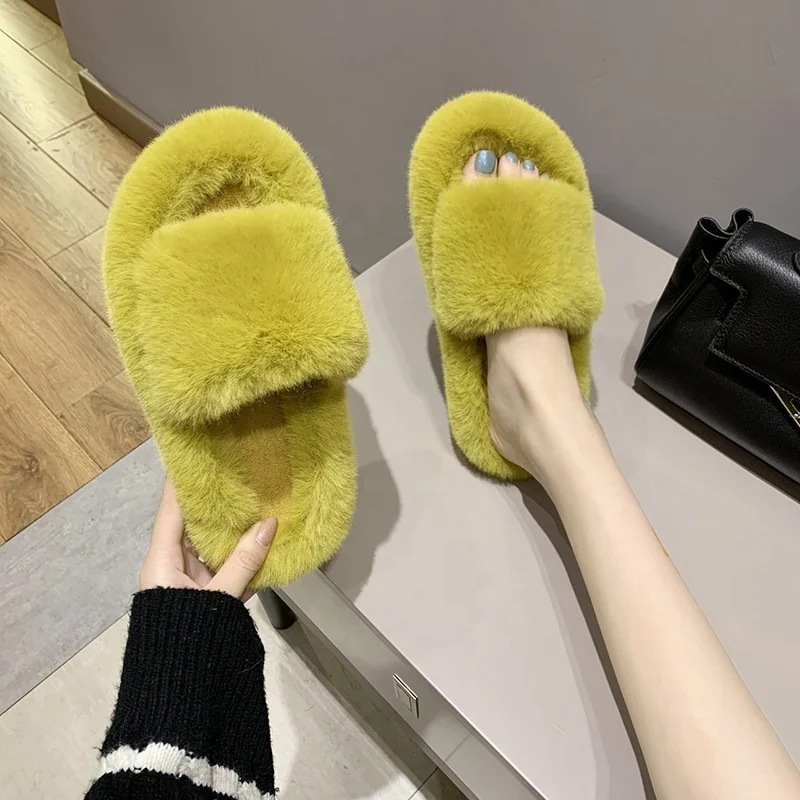 CX03-1 Custom Color Black Brown Fashion Slippers Real Vegan Faux Rabbit Fur 2021 Ladies House Shoes, As picture or custom
CX03-1 Custom Color Black Brown Fashion Slippers Real Vegan Faux Rabbit Fur 2021 Ladies House Shoes, As picture or custom
