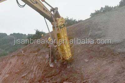 MSB SAGA 250HS Hydraulic Breaker Rock Hammer for 19-26 Ton Excavator with 140mm Rod Diameter and 12 Months Warranty