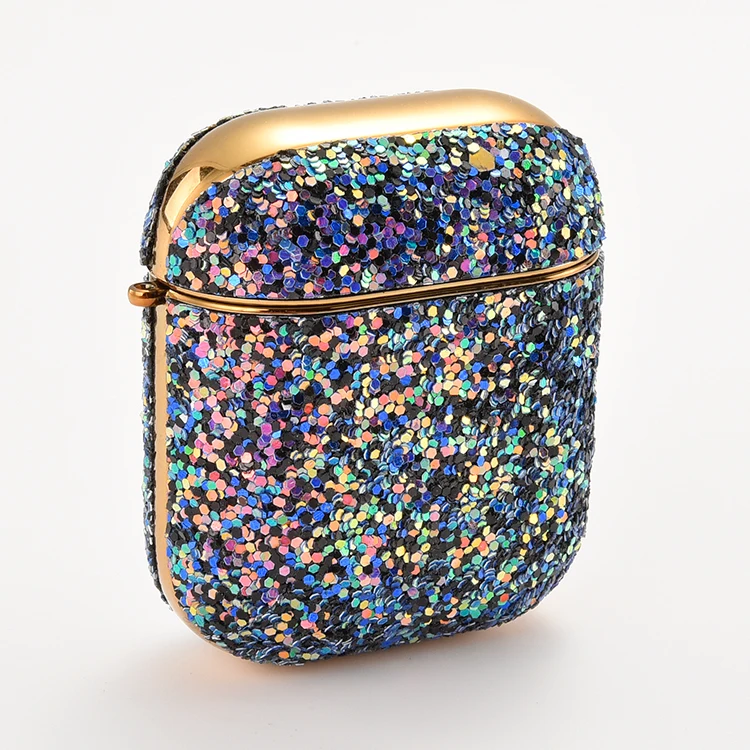 Colorful glitter leather protector cover for airpods 2 / pro case golden shiny electroplating for airpods case, Multi
Colorful glitter leather protector cover for airpods 2 / pro case golden shiny electroplating for airpods case, Multi