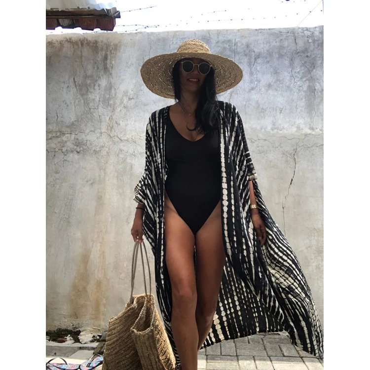 Women Wholesale Kaftan Fashion Designer Black and White Print Elastic Cover Up Swimwear
Women Wholesale Kaftan Fashion Designer Black and White Print Elastic Cover Up Swimwear