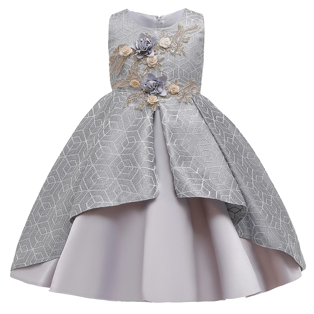 Wholesale Rose Girls Dresses Birthday Wedding Party Performance Dress For Kids L5165, Grey ,pink,champagne
Wholesale Rose Girls Dresses Birthday Wedding Party Performance Dress For Kids L5165, Grey ,pink,champagne