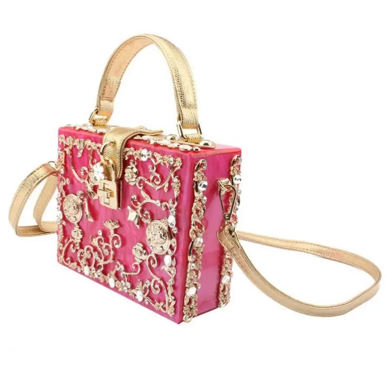 Women Evening Clutch Bag, Acrylic Square Box Shoulder HandBags clutch For Wedding Party Tote Purse, Customized
Women Evening Clutch Bag, Acrylic Square Box Shoulder HandBags clutch For Wedding Party Tote Purse, Customized