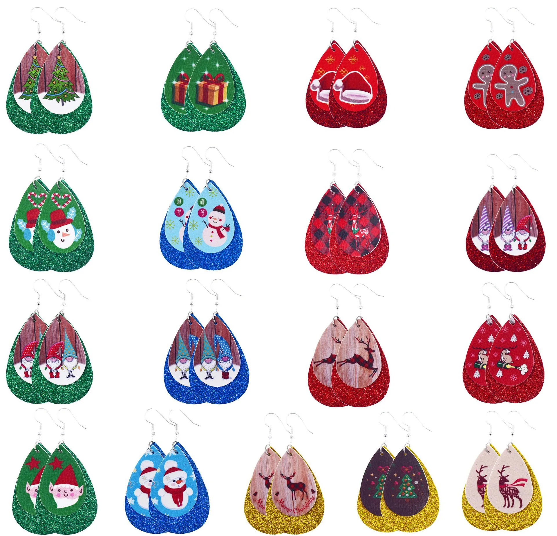 New Christmas Leather Earrings Dangle Drop Earrings Pu Leather Earrings For Women Jewelry Women Gifts XMAS Gift jewelry, Same as the picture
New Christmas Leather Earrings Dangle Drop Earrings Pu Leather Earrings For Women Jewelry Women Gifts XMAS Gift jewelry, Same as the picture