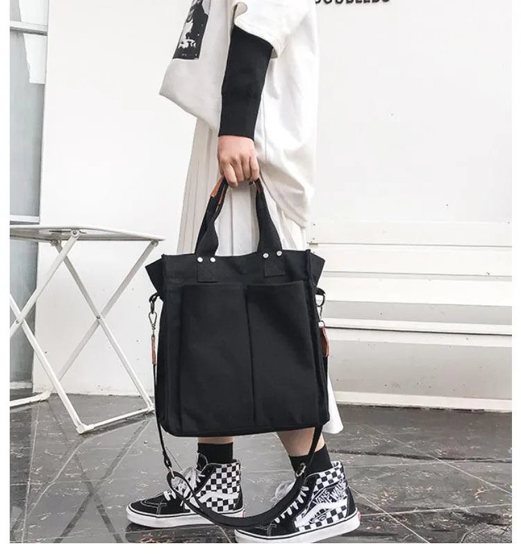 Lady's briefcase cotton canvas tote bag multi-functional shoulder business travel bag
Lady's briefcase cotton canvas tote bag multi-functional shoulder business travel bag
