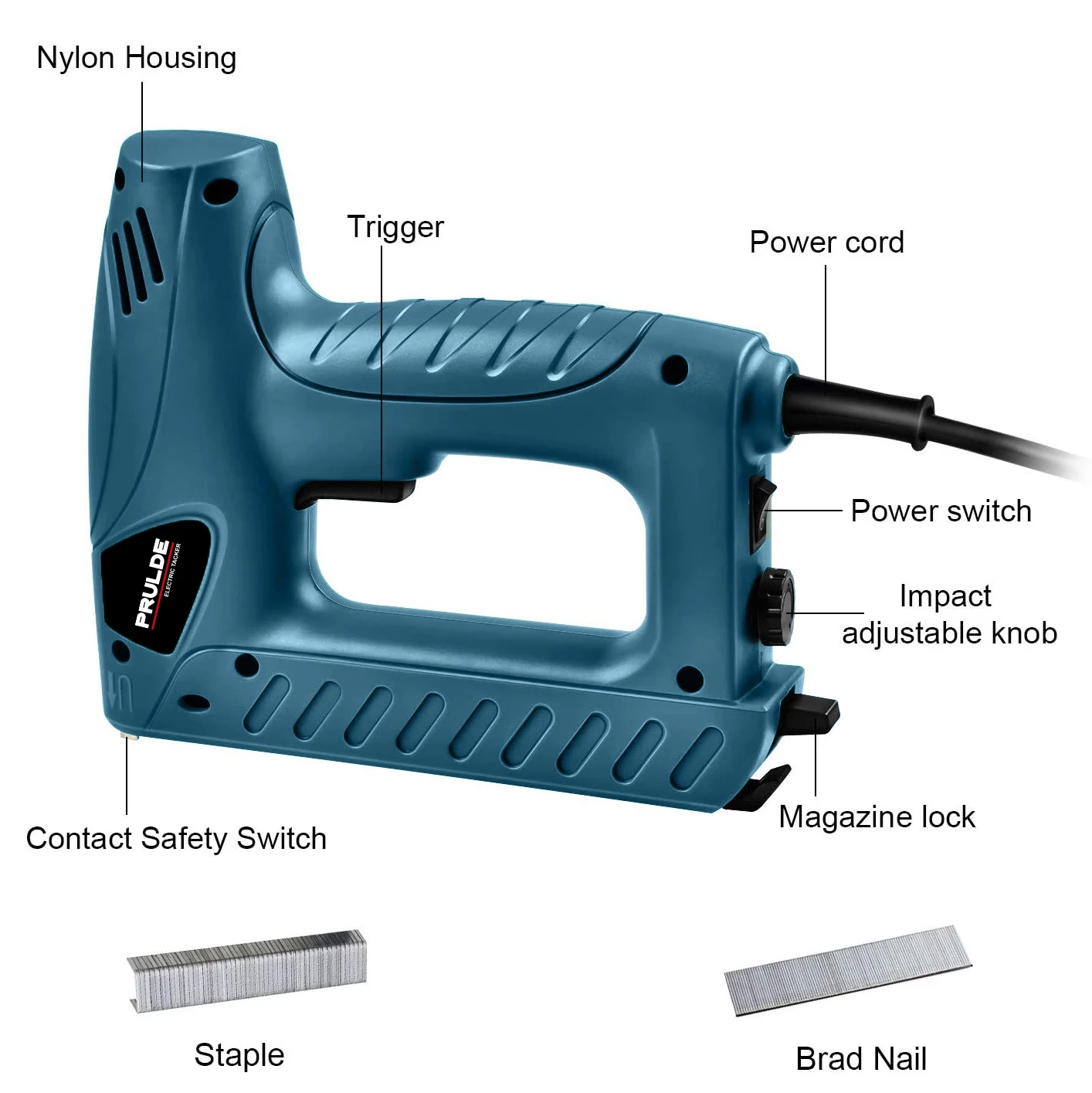 electric staple nail gun tacker stapler for woodworking power