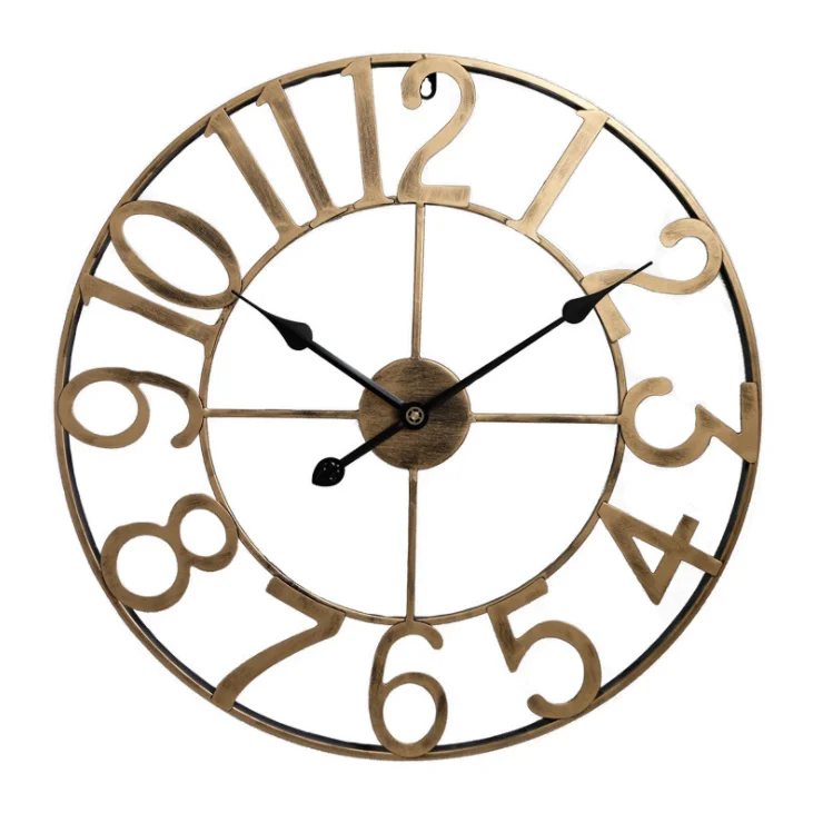 Retro Creative Circular Digital Wall Clock Antique Design Metal Wrought Iron Simple Wall Clock for Home Decoration
Retro Creative Circular Digital Wall Clock Antique Design Metal Wrought Iron Simple Wall Clock for Home Decoration