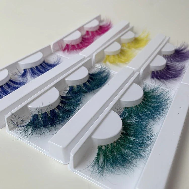 Whole sale colorful eyelashes mink fluffy lashes custom lashbox 25mm mink color eyelash strips
Whole sale colorful eyelashes mink fluffy lashes custom lashbox 25mm mink color eyelash strips