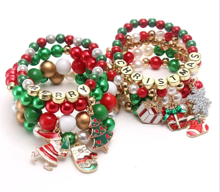 baby solid acrylic plastic beaded bracelets for jewelry making Children Candy color beads bracelets kids beads bracelets gifts.png