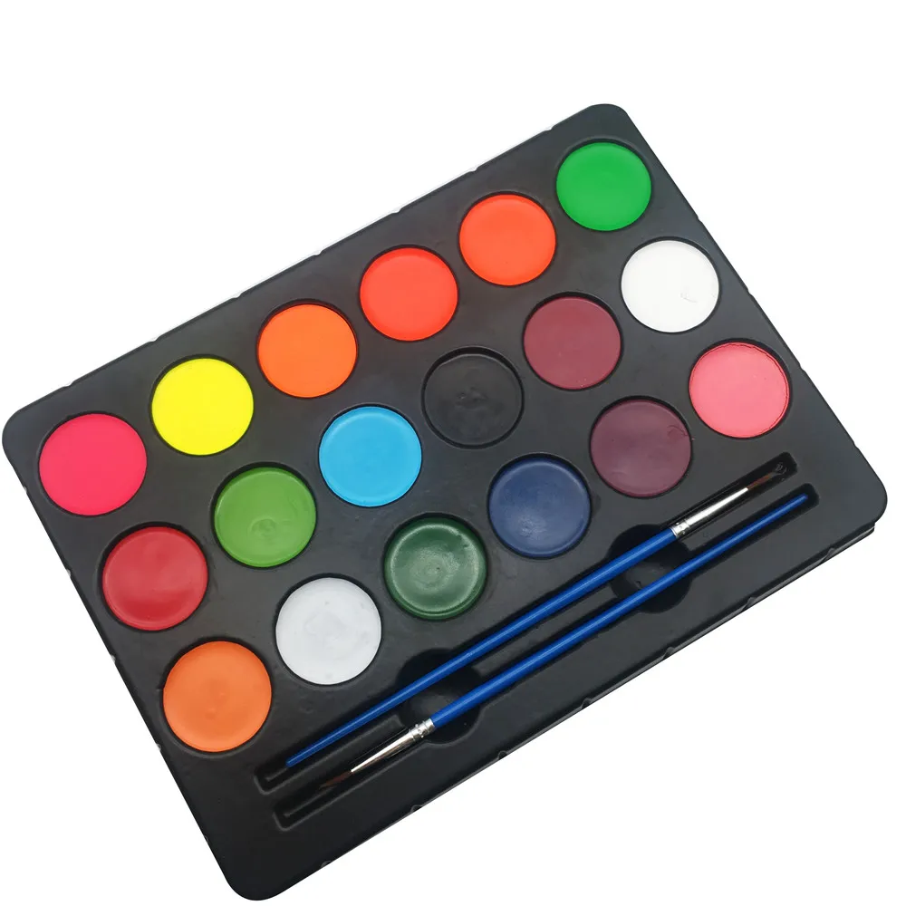 Body painting makeup high pigment matte diamond 18 colors body painting pallet, Multi-colors
Body painting makeup high pigment matte diamond 18 colors body painting pallet, Multi-colors