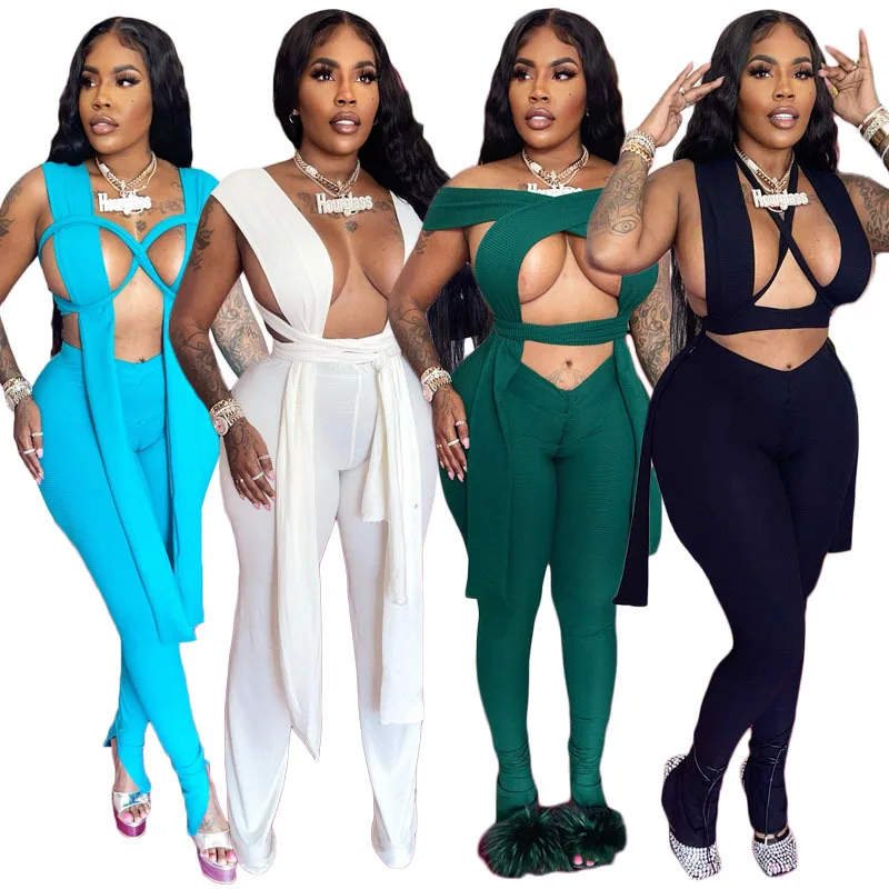 NS37 Crop Top sleeveless Hollow Out Top Printed Trousers Casual Womens 2 Piece Set Two Piece Set Women Clothing Sets, Picture
NS37 Crop Top sleeveless Hollow Out Top Printed Trousers Casual Womens 2 Piece Set Two Piece Set Women Clothing Sets, Picture