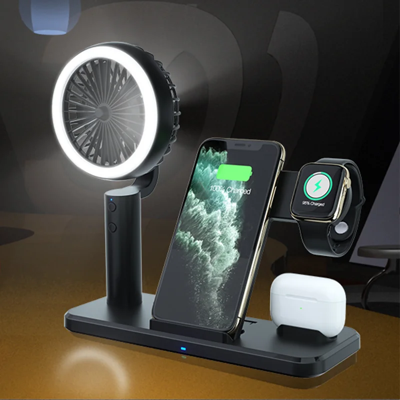 2021 New Arrival Wireless Mobile Charger Fan Qi Wireless Charger Lamp Multifunctional Wireless Charger, Black, white
2021 New Arrival Wireless Mobile Charger Fan Qi Wireless Charger Lamp Multifunctional Wireless Charger, Black, white