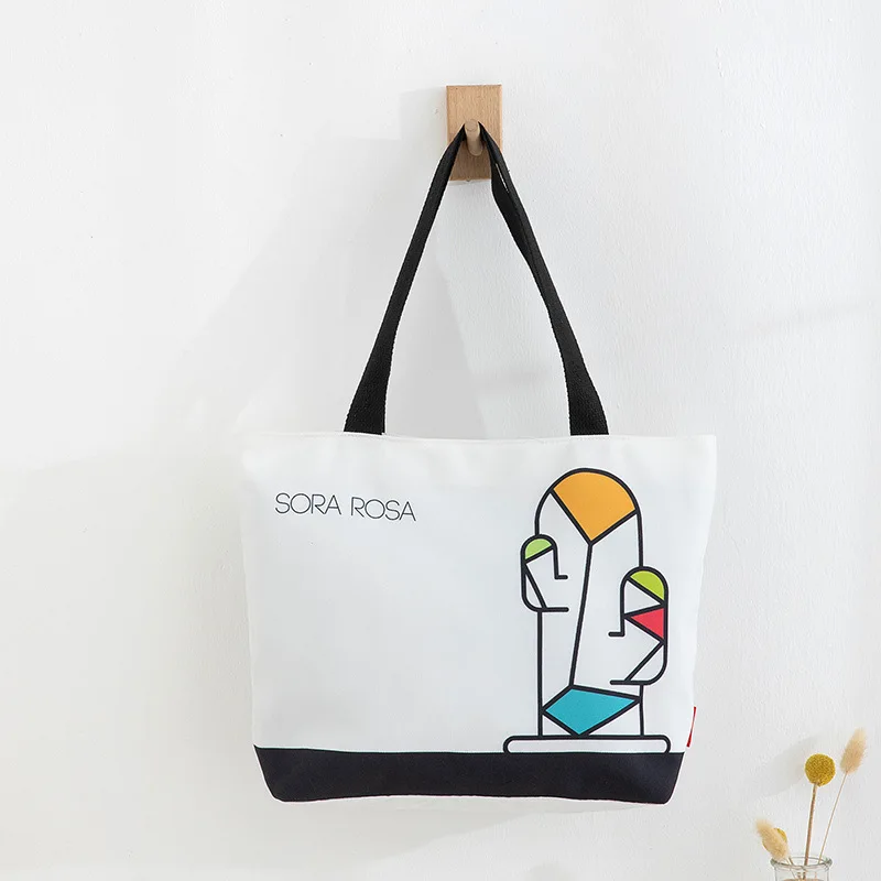 Eco-Friendly Large Canvas Luxury Handbag Cotton Natural Embroidery Printed Logo Leather Handle Shopping Market Tote Bags, Picture
Eco-Friendly Large Canvas Luxury Handbag Cotton Natural Embroidery Printed Logo Leather Handle Shopping Market Tote Bags, Picture