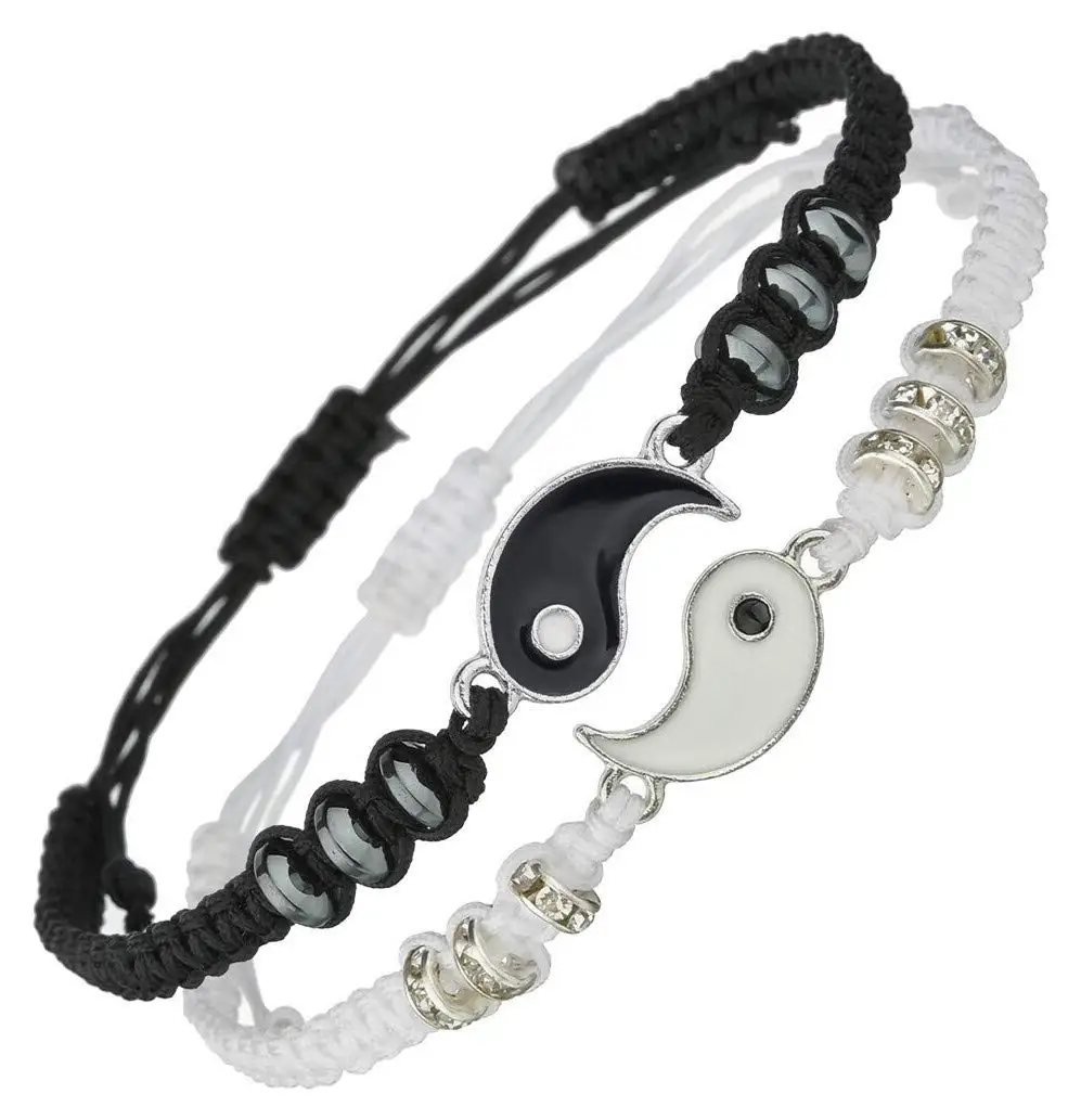 Hot Unique couple braided rope bracelets Adjustable couple gifts lucky bracelet for bussiness
Hot Unique couple braided rope bracelets Adjustable couple gifts lucky bracelet for bussiness