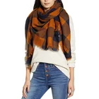 Custom Factory Buffalo Checked Winter Square Plaid Warm Gorgeous Print Oversized Blanket Scarf Shawls Tartan