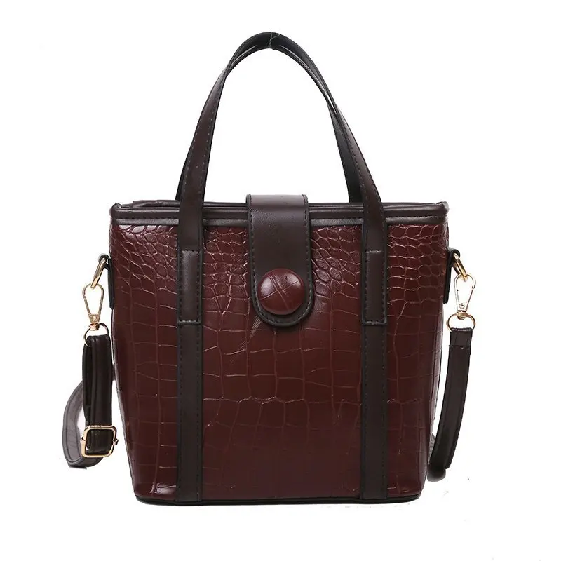 Croc bag women 2021 Korean style lady hand bag factory price contrast color one shoulder crocodile leather handbags for woman, Color1/2/3/4
Croc bag women 2021 Korean style lady hand bag factory price contrast color one shoulder crocodile leather handbags for woman, Color1/2/3/4