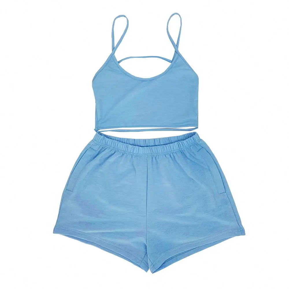 2021 New Arrivals Fashion Ladies Backless Tank Crop Top With Biker Short Women 2 Two Piece Set
2021 New Arrivals Fashion Ladies Backless Tank Crop Top With Biker Short Women 2 Two Piece Set