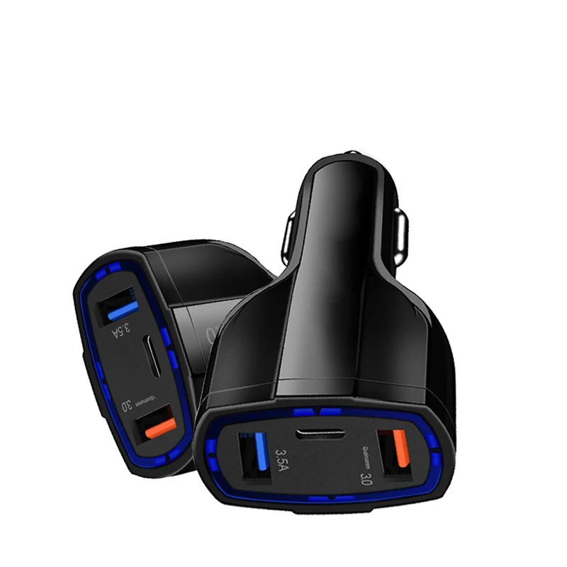 Universal 35W Fast Charging qc 3.0 3 Port USB Car Charger For Cell Phone Power Supply Quick Charging Car Charger, Black white
Universal 35W Fast Charging qc 3.0 3 Port USB Car Charger For Cell Phone Power Supply Quick Charging Car Charger, Black white