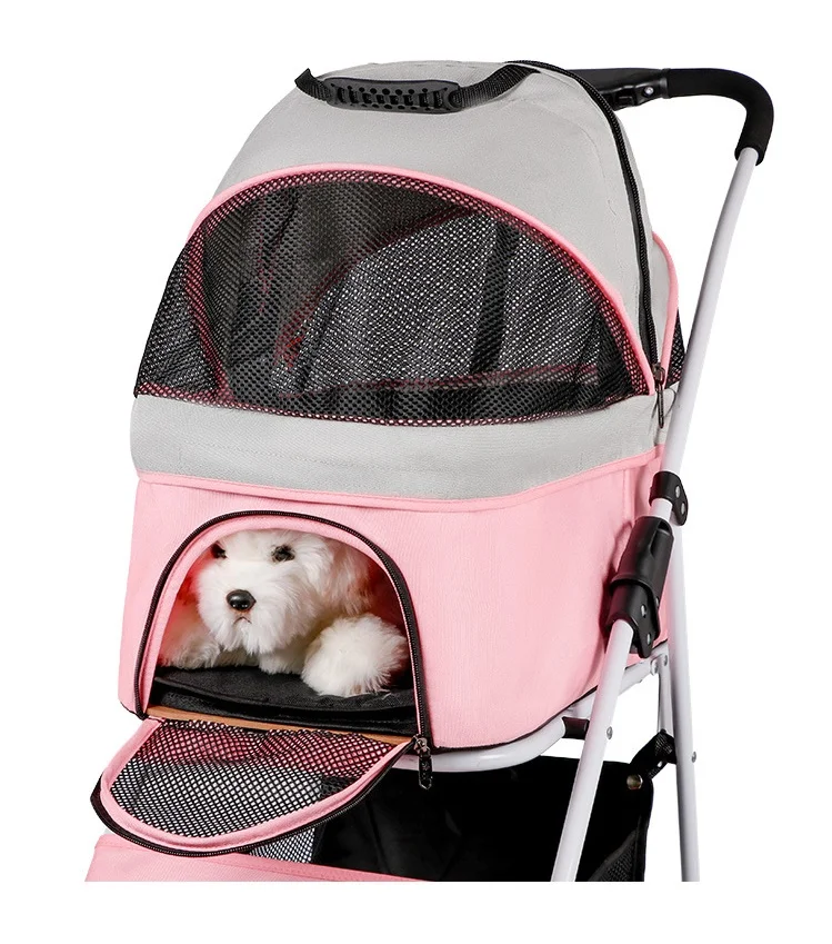 Lightweight pet stroller dog cat trolley Teddy out stroller free installation and quick collection
Lightweight pet stroller dog cat trolley Teddy out stroller free installation and quick collection