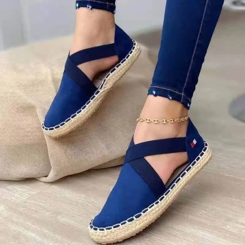 sandals women flat Summer new straw woven thick bottom anti slip elastic band comfortable oversize women's single shoe sandals
sandals women flat Summer new straw woven thick bottom anti slip elastic band comfortable oversize women's single shoe sandals