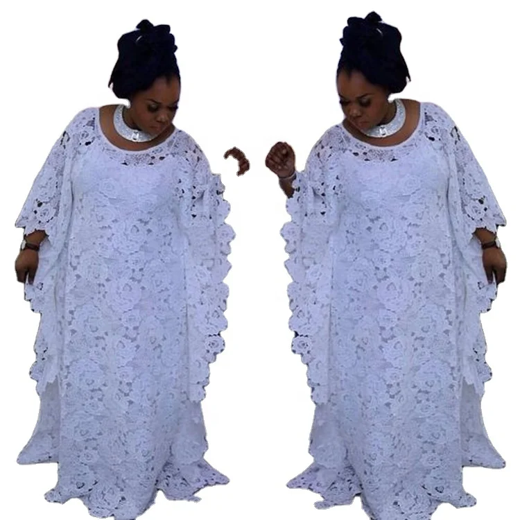 Muslim Style Abaya Long Dress Plus Size Free Boubou Style African Lace Dress for Women with Inner
Muslim Style Abaya Long Dress Plus Size Free Boubou Style African Lace Dress for Women with Inner