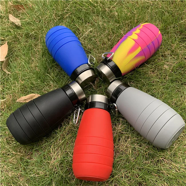 Best Sellers In USA 2021 Black Color Stainless Steel Cover Silicone Coated Foldable Bottle For Kids With Straw
Best Sellers In USA 2021 Black Color Stainless Steel Cover Silicone Coated Foldable Bottle For Kids With Straw