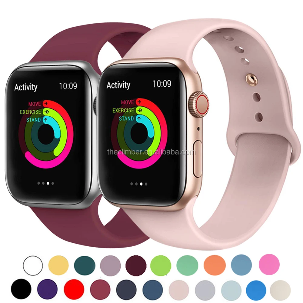 Strap for Apple Watch band 44mm 38mm apple watch band 42mm 40mm ladies Apple watch silicone band, Optional
Strap for Apple Watch band 44mm 38mm apple watch band 42mm 40mm ladies Apple watch silicone band, Optional