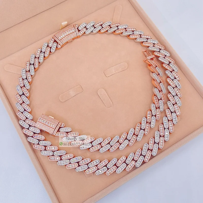 15mm rose gold 2 tone sterling silver 925 iced out miami cuban moissanite diamond cuban necklace
15mm rose gold 2 tone sterling silver 925 iced out miami cuban moissanite diamond cuban necklace