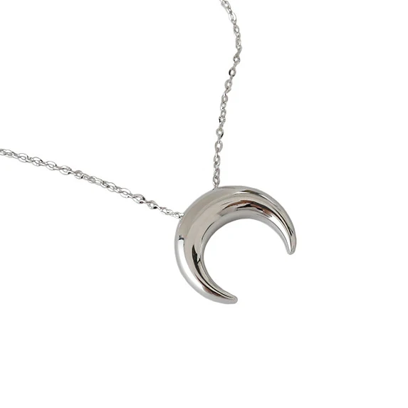 H-N524 fashion women classic design gold plated 925 sterling silver moon necklace, Gold/white gold
H-N524 fashion women classic design gold plated 925 sterling silver moon necklace, Gold/white gold