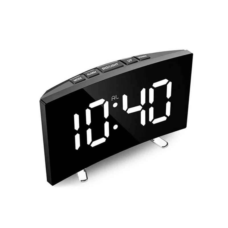 Alarm Clock for Bedroom LED Display Digital Clock with Adjustable Brightness Volume Snooze USB Charger 12/24Hr for Heavy Sleeper, As shown
Alarm Clock for Bedroom LED Display Digital Clock with Adjustable Brightness Volume Snooze USB Charger 12/24Hr for Heavy Sleeper, As shown