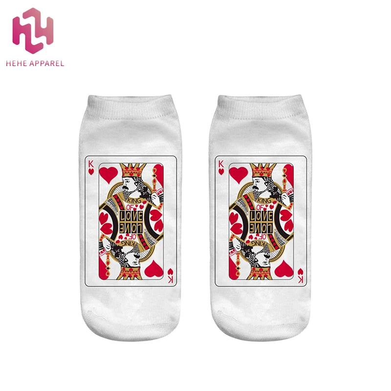 HEHE customize wholesale Funny cartoon3D digital Poker face printing women and men crew socks sublimation socks
HEHE customize wholesale Funny cartoon3D digital Poker face printing women and men crew socks sublimation socks